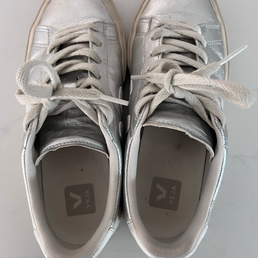 Veja Silver Women's Campo Sneakers - Picture 5 of 5